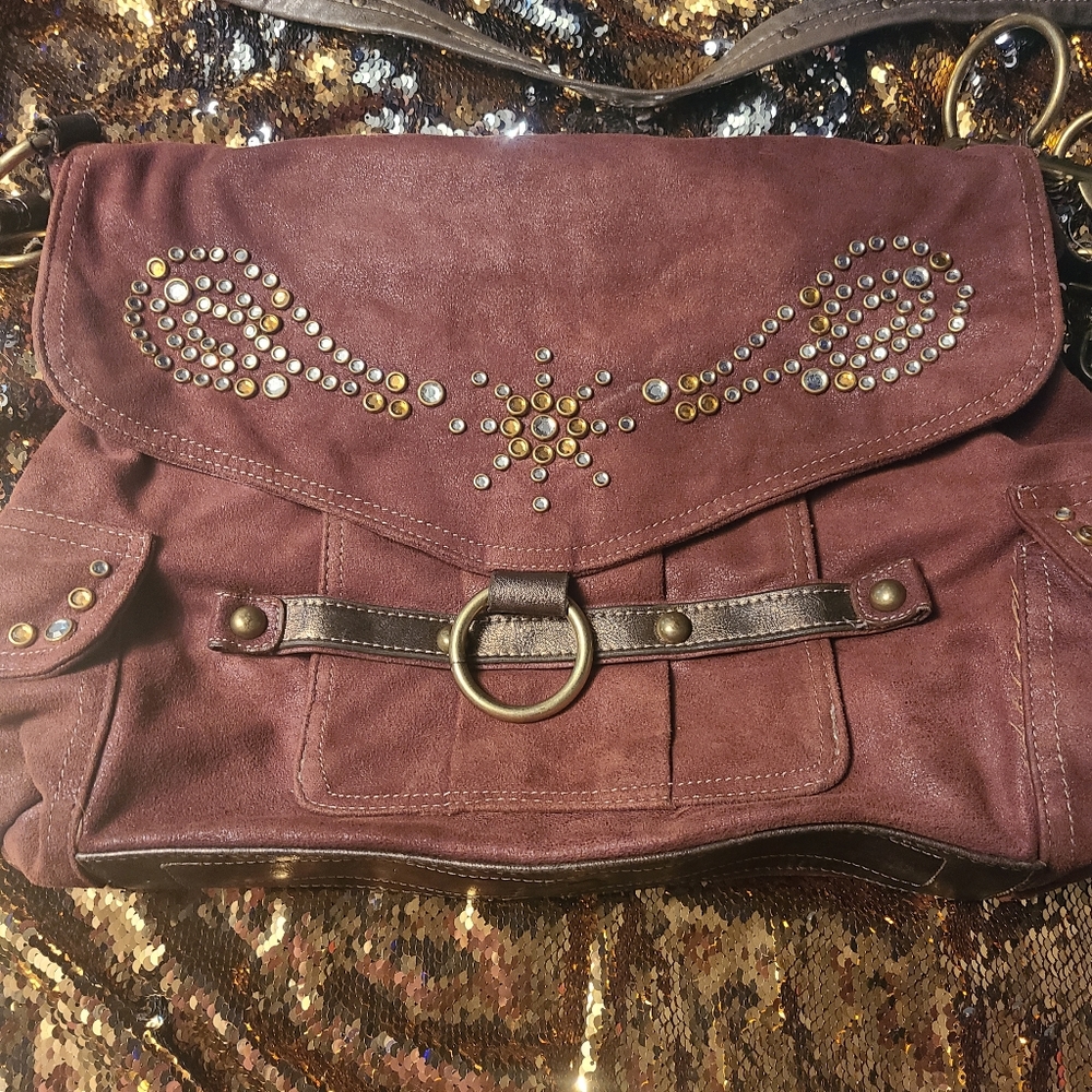 Large leather hobo bag